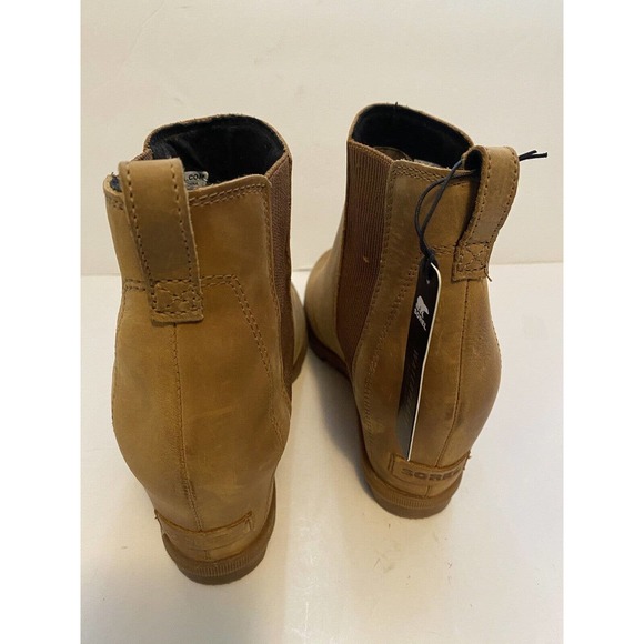 Sorel Women's Sorel Joan of Arctic Wedge II Camel Chelsea Leather Boots Sz 11M - Picture 5 of 10
